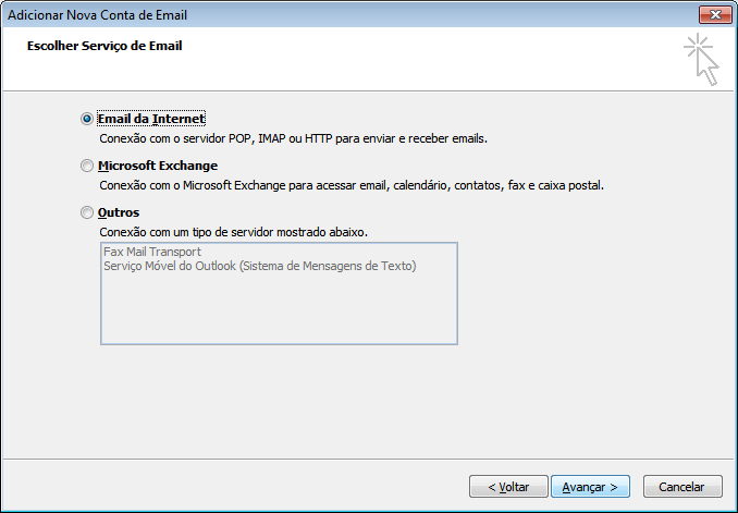 configurar o outlook 2007