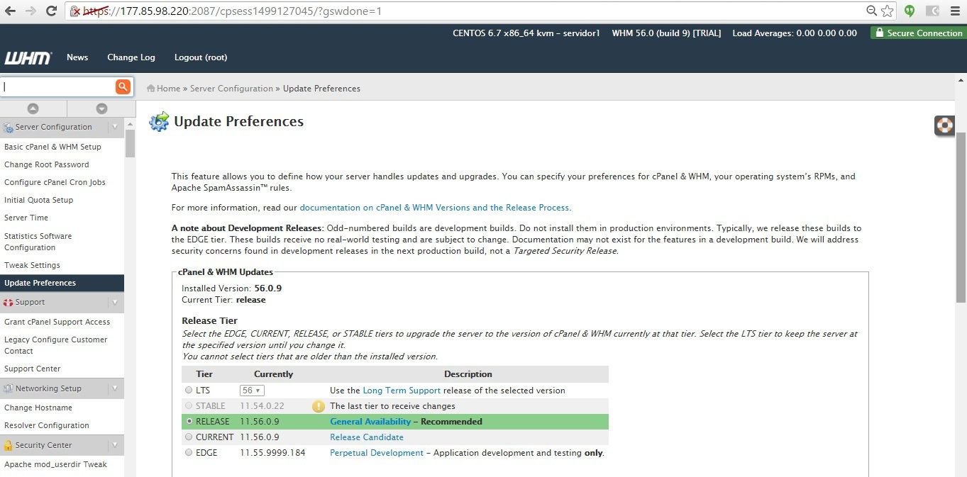 Como traduzir o cPanel e WHM para PT-BR