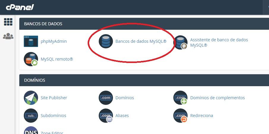 criar banco de dados mysql