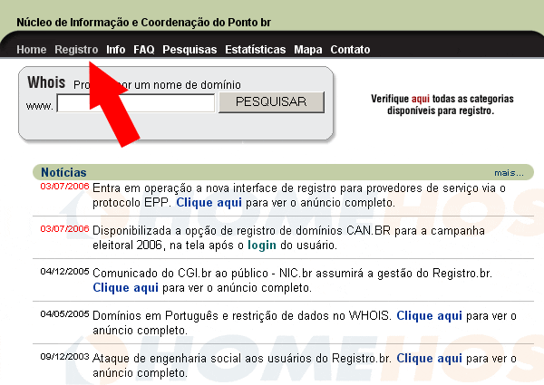 Como alterar DNS pelo Registro.br