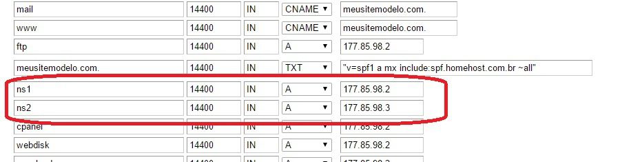 customizar servidor dns revenda de hospedagem 3