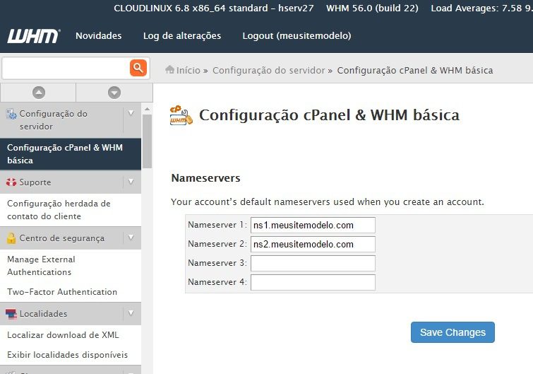 customizar servidor dns revenda de hospedagem 6