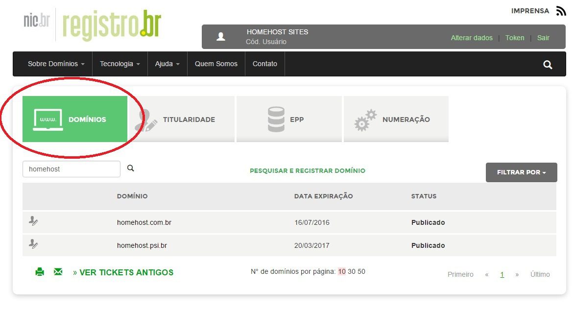 customizar servidor dns revenda de hospedagem registro br 8