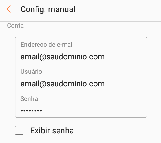 Como faÃ§o para sincronizar e-mail no Android e no IOS?