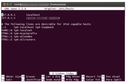 arquivo hosts do Linux