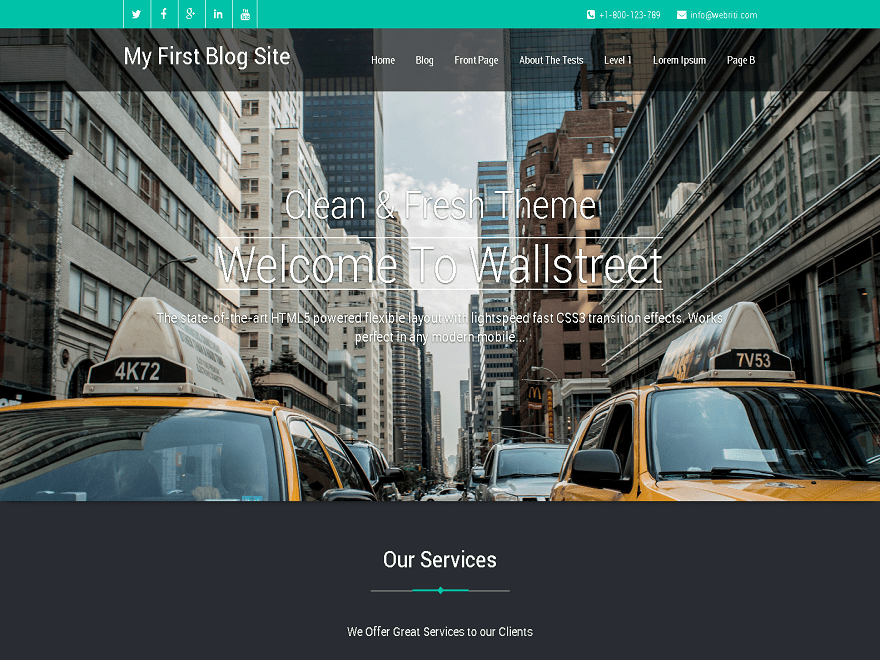 Tema wordpress Wallstreet