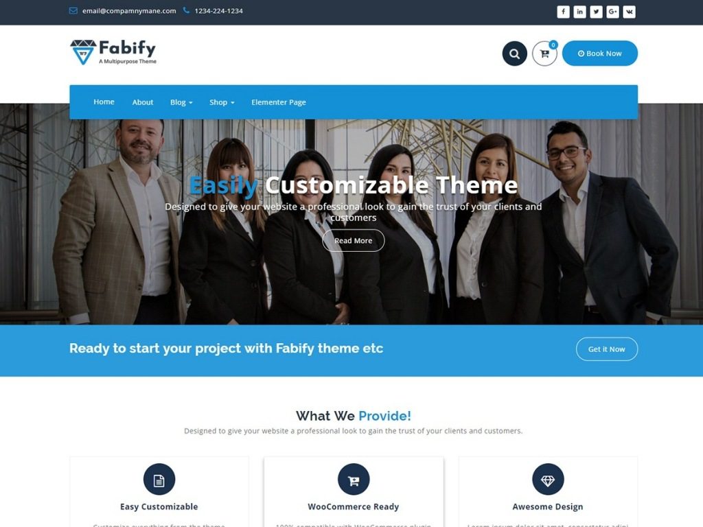 Tema wordpress fabify