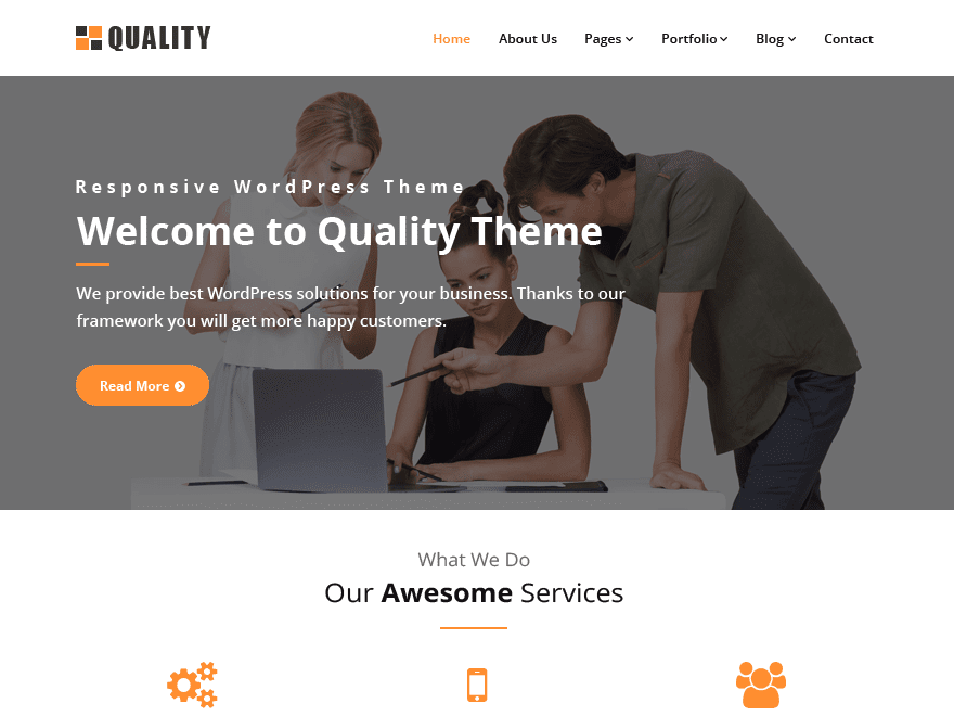 Tema wordpress quality orange