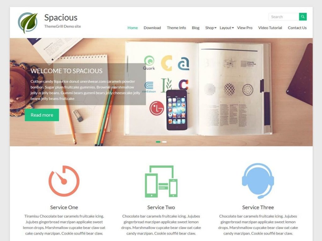 Tema wordpress spacious