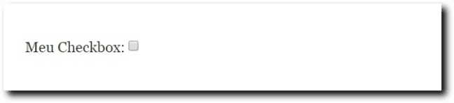 Exemplo 1 de checkbox HTML
