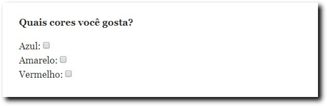 Exemplo 2 de checkbox HTML