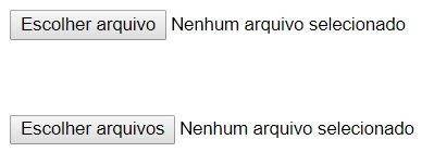 Exemplo do input type file em formulário HTML