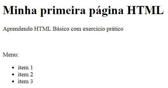 Exemplo 01 de HTML Básico