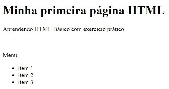 Exemplo 01 de HTML Básico