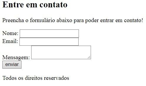 Criando um rodapé para nossa Pagina HTML Básico