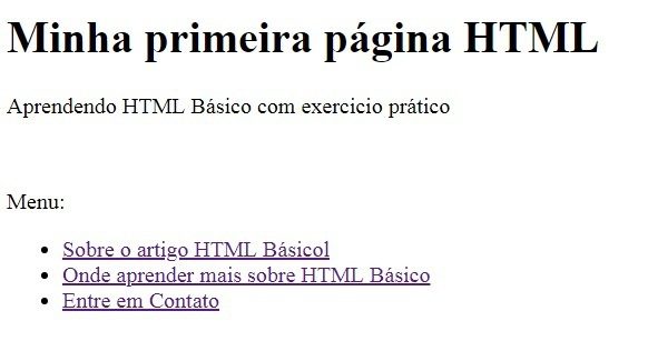 Finalizando nossa página de HTML Básico