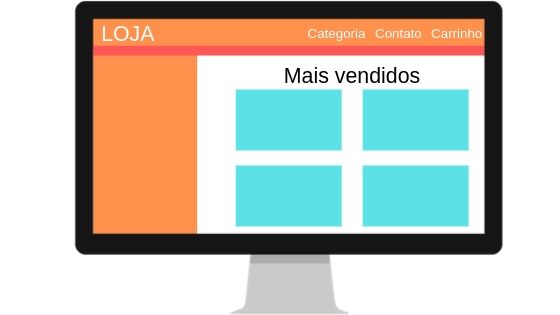 Exemplo de criar site profissional E-Commerce