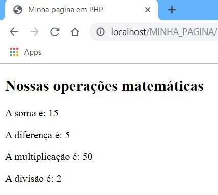 Exemplo Prático 01 de aplicações matemáticas com PHP