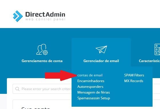 Criando uma conta de e-mail com domínio próprio através do DirectAdmin