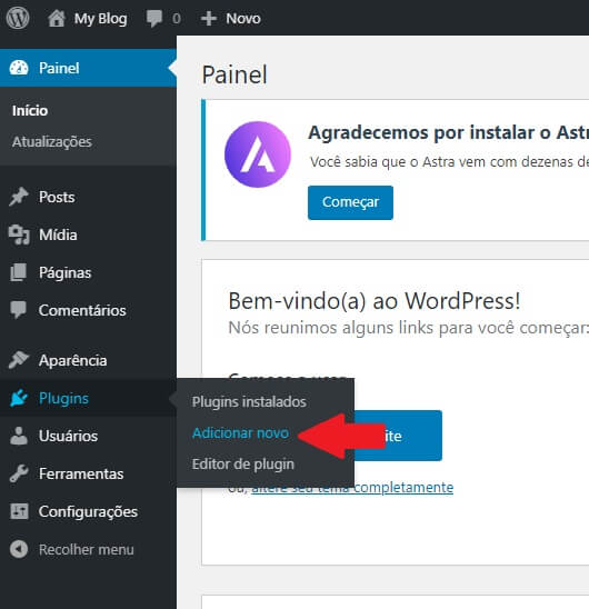 Instalação de Plugin no WordPress