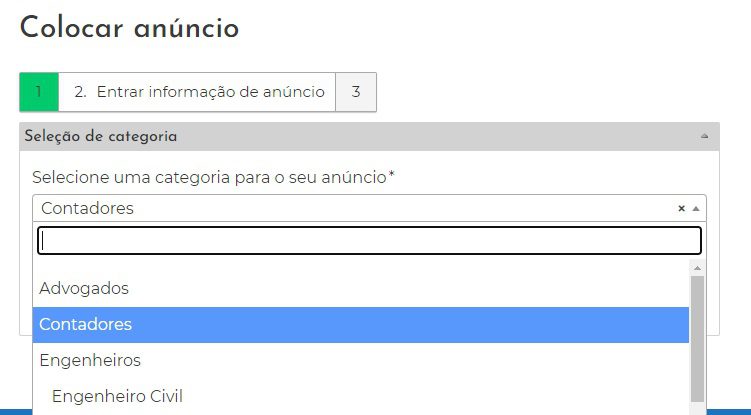 Adicionando Anúncio de Classificados pelo Site