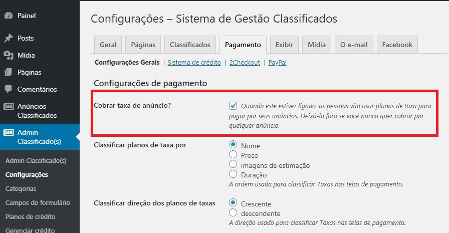 Adicionando Opções de Anúncios Pagos ao Site de Classificados WordPress