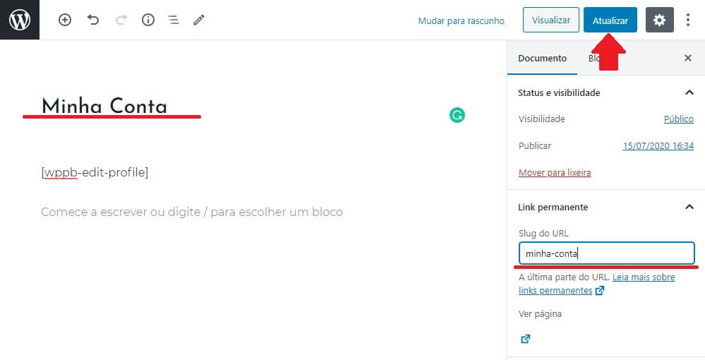 Como alterar Páginas WordPress
