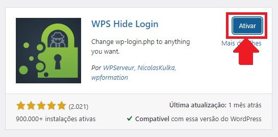Ativar o WPS Hide Login: Plugin para alterar a URL da Página de Login do WordPress