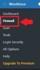 Selecionando as Configurações de Firewall