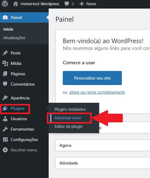 Adicionar novo Plugin no WordPress