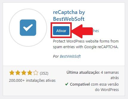 Ativando o plugin