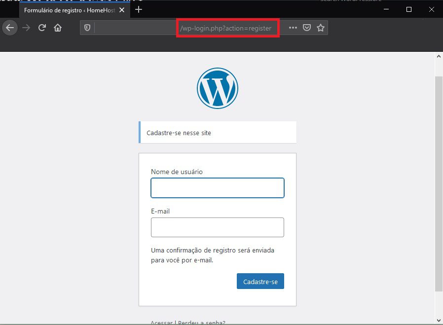 Tela de Cadastro do WordPress - Como Bloquear Spam de Registro no WordPress