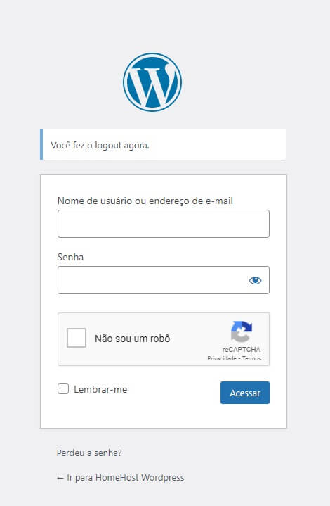 reCAPTCHA no Login do WordPress