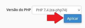 Alterando a versão do php no cpanel