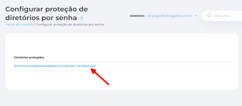 proteger diretório com senha no servidor