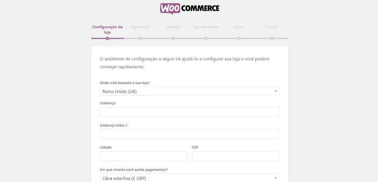 montar uma loja online com o woo commerce