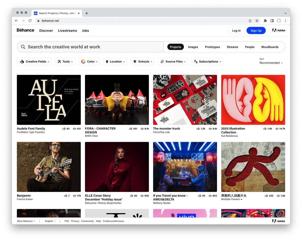 sites para criar portfólio online