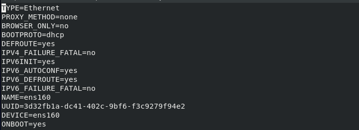 ifcfg para visualizar o IP