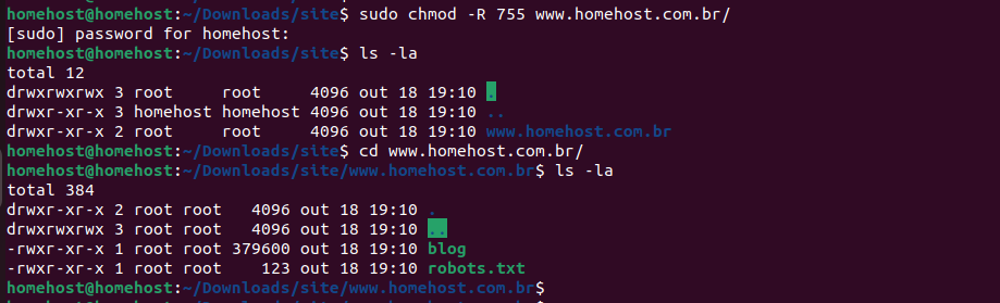 chmod 755
