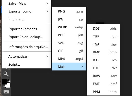 formato de imagem para criar o favicon