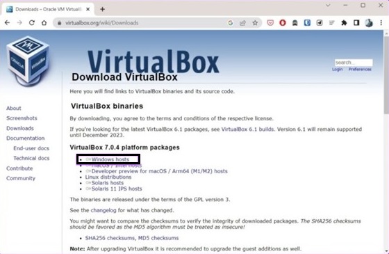 download do virtualbox 