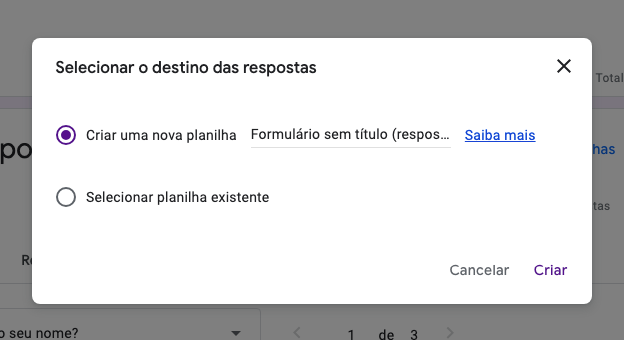 exportar respostas do google forms para planilhas excel