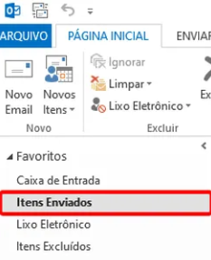 itens enviados
