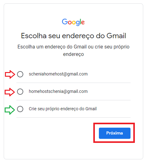 Escolher seu endereço de email no Gmail