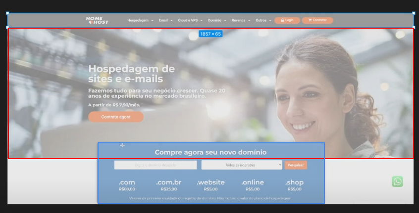 selecionando um retangulo no figma