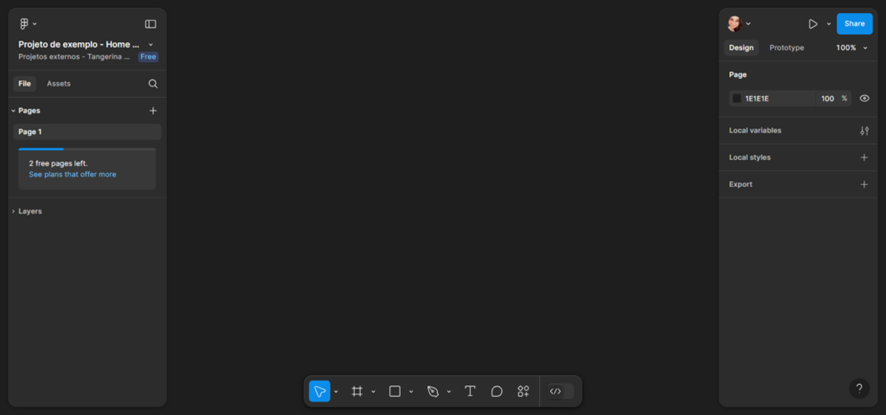 projeto de design figma