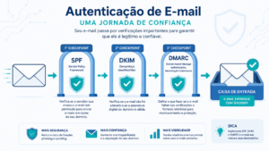 Os três protocolos de autenticação de e-mail: SPF, DKIM e DMARC